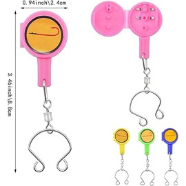 8 Pack Fishing Knot Tying Tool Fishing Accessories for Tieing Fishing Line to Fishing Hooks, Fishing Accessories for Beginner Anglers, Fish Lure Hook Covers Protectors