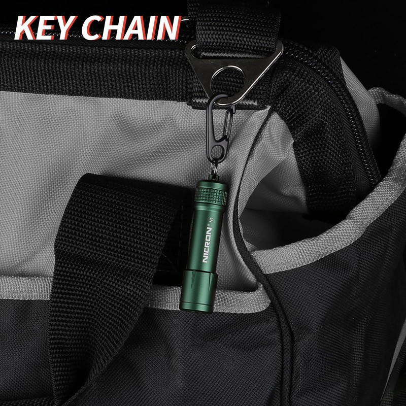 NICRON N1 Keychain Flashlights, 100 High Lumens EDC Pocket Key