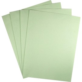 KCS 4/6 piezas de tela de punto de cruz de 12 x 18 pulgadas (30 x 45 cm) de algodón de 16 quilates (4 piezas, verde claro)