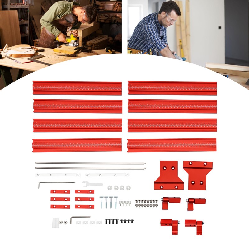 Parallel Guide Rail System, Woodworking Aluminum Guide Rail Joining Set