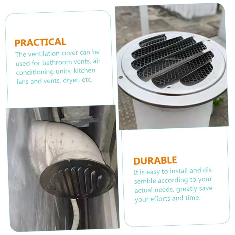 iplusmile Stainless Steel Rain Hat for Ventilation Round Air Vent