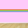 VisitRyl Wallpaper Border,Peel and Stick Rainbow for Children Room 3.93