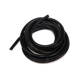 TMKOOL Universal 10 Feet 3mm (1/8 Inch) ID High Temperature Silicone Vacuum Hose Tubing Line 3MM Thickness (BLACK, 3mm)