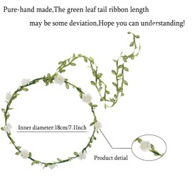 Lady Girl Fashion Bohemian Flower Crown Floral Guirnalda Diademas (A-Mixto Color-9 piezas)