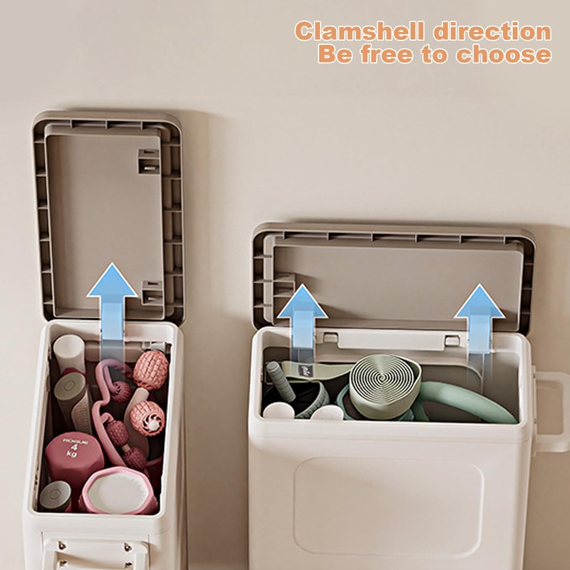 Rolling Laundry Hamper With Lid, 123L Large Capacity Clothes Hampers