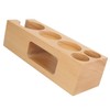 Coffee Tamper Base Multifunction Beech Coffee Distributor Tamping Station Accessories