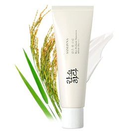 Relief Sun Protector solar orgánico SPF50+, arroz y probióticos PA++++++++ Cuidado de crema coreana | Piel coreana para todo tipo de piel | Protección de la piel nutritiva UV (1 unidad)