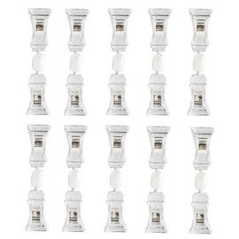 10 Pcs Clip POP Clip Ends Clip Holder Plastic Clip Rotatable Price Clip Transparent Rotatable Product Sign Display Mini Business Card Holder for Business Cards