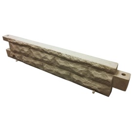 Garden Wizard 4 Foot Stone Landscape Border Wall - Sandstone