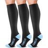 CAMBIVO 3 Pairs Compression Socks for Men and Women(20-30 mmHg),