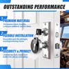 316 Stainless Steel Mortise Lock Set with Bolt, Heavy-Duty Marine