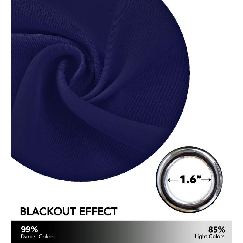 NICETOWN Kids Blackout Curtains for Bedroom - Hollow Star Space