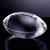 Amlong Crystal Football Paperweight 3.5 inch Width with Gift Box