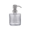 ICREEH Clear Glass Bathroom Soap Dispenser with Rust Proof Stainless