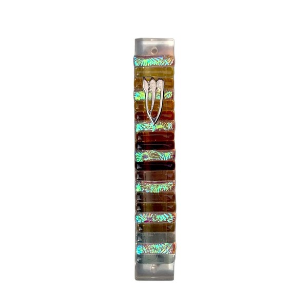 My Glass Expressions Jewish Mezuzah Premium Glass Mezuzah Case House