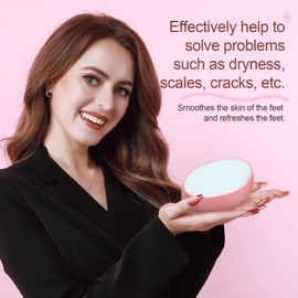 Saviland Foot File - 2PCS Glass Foot File Foot Scrubber Callus Remover For Feet, Smooth & Soft & Convenient Shower Foot Scrubber Dead Skin Callus Remover Remover, Pedicure Kit Foot Spa (Pink & White)