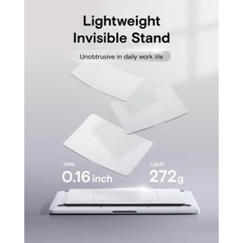 MOFT Invisible Laptop Stand for Desk, Non-Adhesive Tablet and Laptop Riser, MacBook Stand with 2 Viewing Angles of 15°and 25°,Ergonomic Computer Stand Fits 13"+ Tablets & 15"+ Laptops,Jet Black