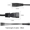 YACSEJAO C14 to Dual C7 Cable, IEC 320 C14 Male