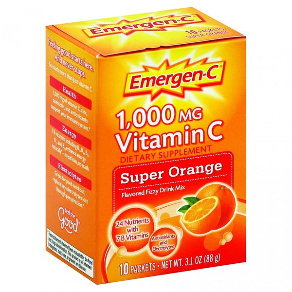 Emergen-C Supr Orange 10 Size 10ct