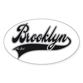 CafePress Brooklyn New York Oval Car Bumper Sticker