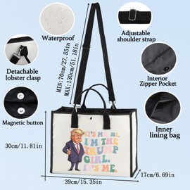 LEVLO Funny Trump Cosmetic Bag for Trump Fans Gift It's Me Hi I'm The Trump Girl It's Me Trump Toiletry Bag Trump 2024 Merchandise, I'm The Trump Lt, carry bag