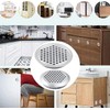 Leliafleury 20Pcs Air Vent Louver Round Ventilation Grilles Mesh Hole