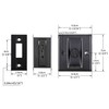 Lpraer Sliding Door Mortice Lock Handle Door Handle Stainless Steel