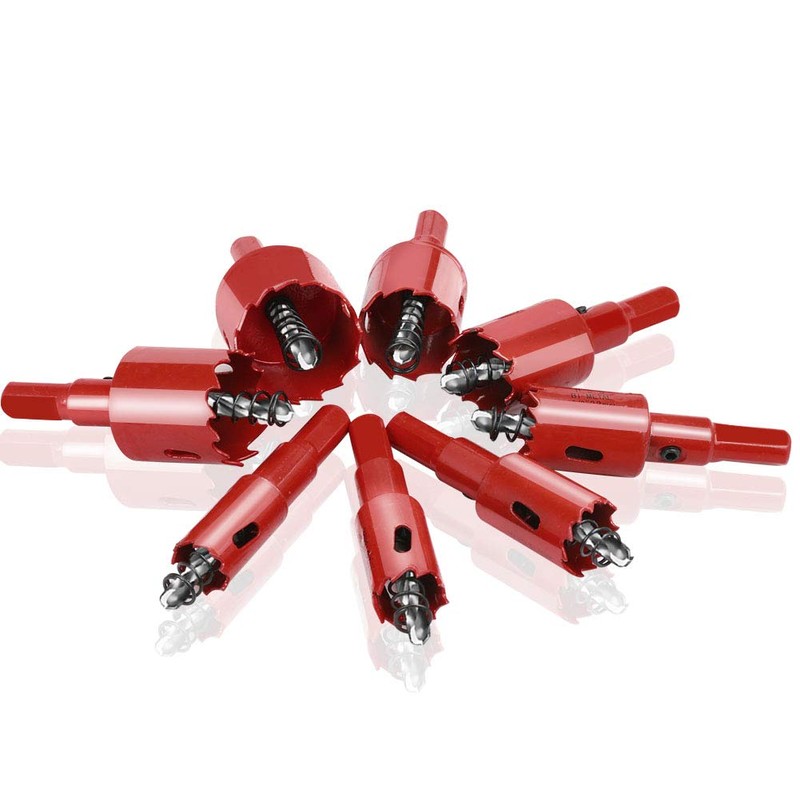 Bimetal Hole Saw, Drilling and Cutting Tool, Set of 8,