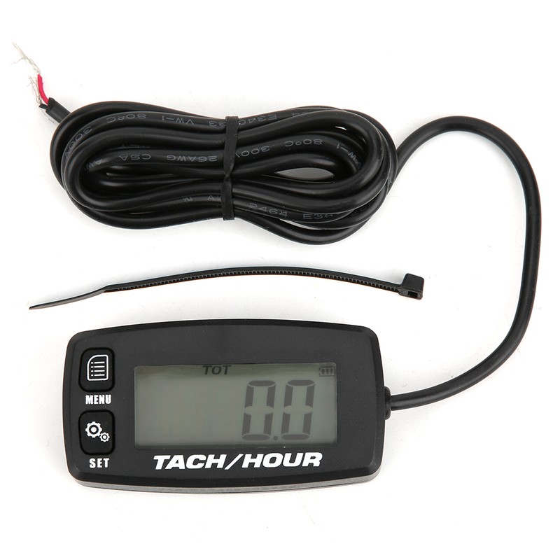 Portable Digital Hour Meter Counter Multifunction Accessory for Chainsaw Mower