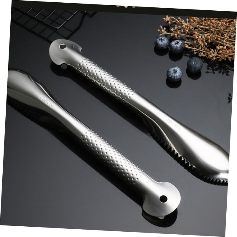 KICHOUSE Manual Fish Stainless Steel Fish Scale Remover Reusable Fishing