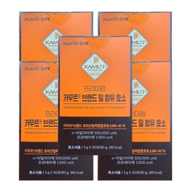 Nutriday Kamut Brand Wheat Enzyme Aspergillus 3g x 30 Packets (5 Packets) () / 뉴트리디데이 카무트 브랜드 밀 함유 효소 황국균 3g x 30포 5개 ()