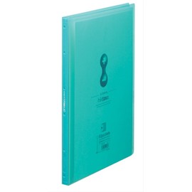 King Jim 7187-3T-G Hikutas Clear File, Clear, Side-in, 60 Pockets, A4 Vertical, Green