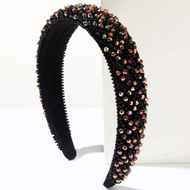 Rhinestone Headband Women Girls Fashion Handmade Crystal Diamond Bling Headbands Hair Band Sparkle Glitter Beads Jewellery Hair Accessories