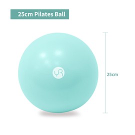 RYTMAT Anti Slip Pilates Ball Anti Burst Exercise Balls Soft Yoga Ball with Inhalation Tube 23-25cm Fitness Balls for Physiotherapy Gymnastics Core Training
