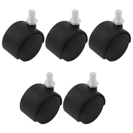 Pavike Chair Replacement Casters (5 Piece Set) Caster Wheels, Furniture Casters, Chair Caster Replacement, Silently Slides Into Floors, Scratch Resistant, Suitable for Tile Floors, Wooden Floors, and