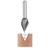 SpeTool 45 Degree V Groove Router Bit Carbide Tip V