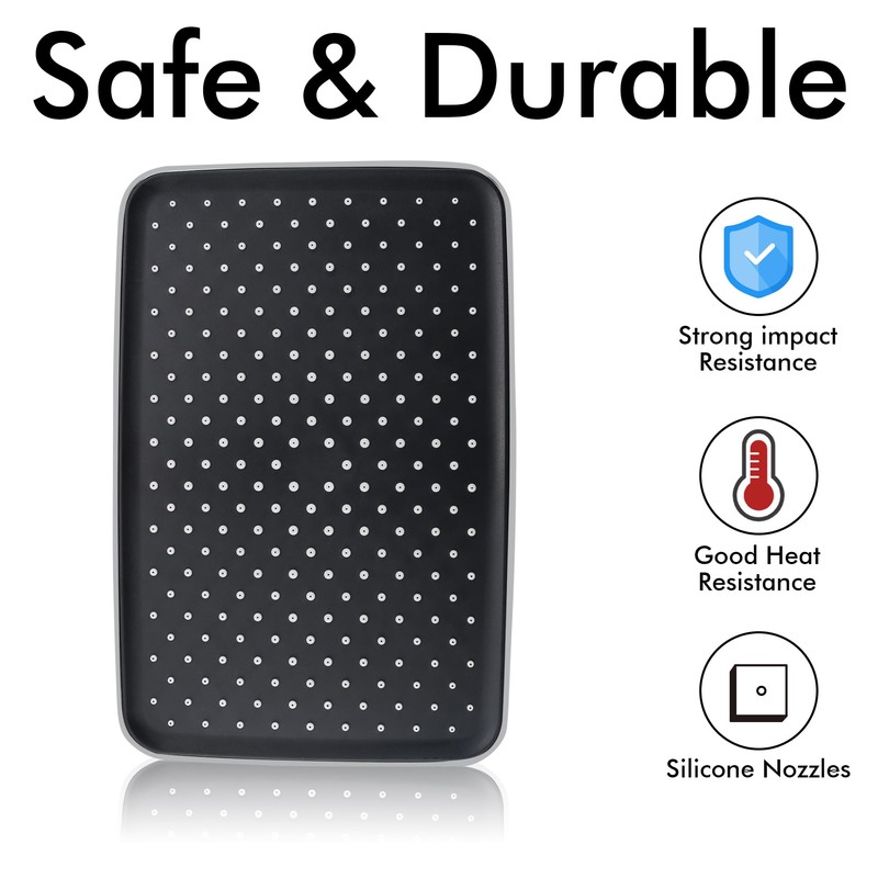 Rectangle Rainfall Shower Head 11.8 Inch Ceiling or Wall Mount