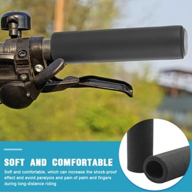 ZKGYUS 1 Pair of Comfort Grip Covers, Suitable for Heated Handles, Anti Vibration, Motorcycle Handlebar Grips Foam, Easy Installation, Inner Diameter 2.5 cm