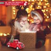 ASVEL 17 cm Camión Casa de Campo Rojo, Decoracion Navidad
