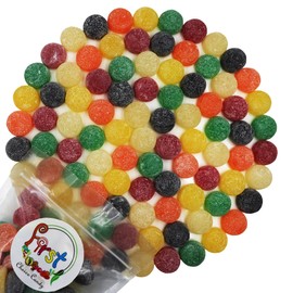 FirstChoiceCandy Giant Gumdrops Assorted Sugar Sanded Gum Drops (3 Pound (Pack of 1))
