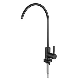 Pickwe RO Water Filter Faucet Non-Air-Gap Drinking Water Beverage Faucet for Reverse Osmosis Systems Water Filtration System 304 Stainless Steel (Matte Black)
