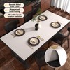 KTVVKTVV PU Leather Table Cloths Rectangle Table Cover Protector for