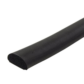 Wake Sangyo SP-022 Shutter Sponge with Glue, Black, Height 0.6 x Width 1.2 inches (30 mm) x Length 1.9 ft (4.8 m), Ground Gap Countermeasure