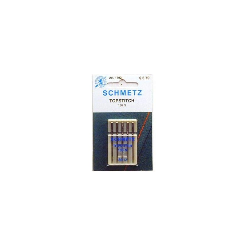 Euro-Notions Topstitch Machine Needles-Size 12/80 5/Pkg