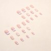 French Press on Nails, Short Square False Nails, for Sticking,