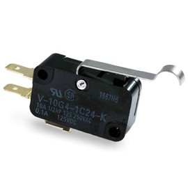 OMRON ELECTRONIC COMPONENTS V-10G4-1C24-K MICRO SWITCH, ROLLER LEVER SPDT 10A 250V by Omron
