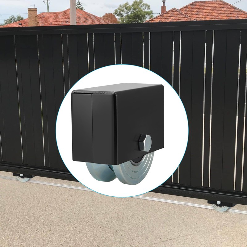 Skelang 4" V-Groove Slide Gate Wheel with Welded Bracket Box,