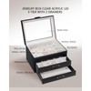 V-LAFUY Jewelry Boxes with Glass Lid, Jewelry Boxes for Women