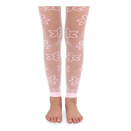 Jefferies Socks Girls 2-6X Daisy Footless Tights, Pink, 2-4 Years