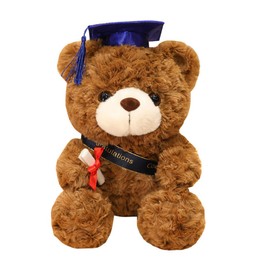 Alipis Graduation Bear Plush Stuffed Animal Toys, Plush Teddy Bear with Grad Cap and Diploma, Grad Bear Doll Toy for 2022 Graduation Party